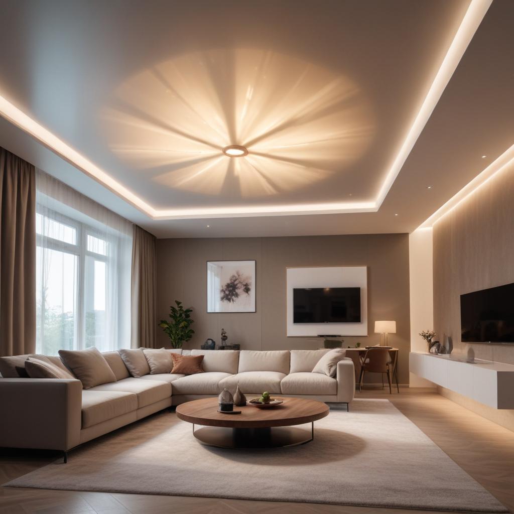 Парящие натяжные потолки с подсветкой: устройство, виды и особенности монтажа